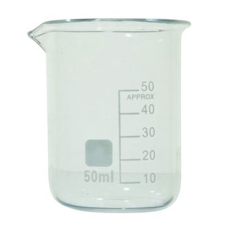 BEAKER BOROSILICATE GLASS GRADUATED   50ml