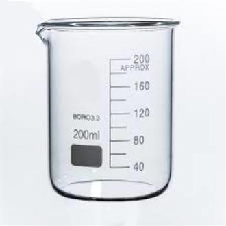 BEAKER BOROSILICATE GLASS GRADUATED  200ml