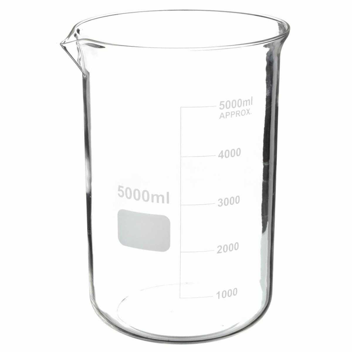 BEAKER BOROSILICATE GLASS GRADUATED 5000ml