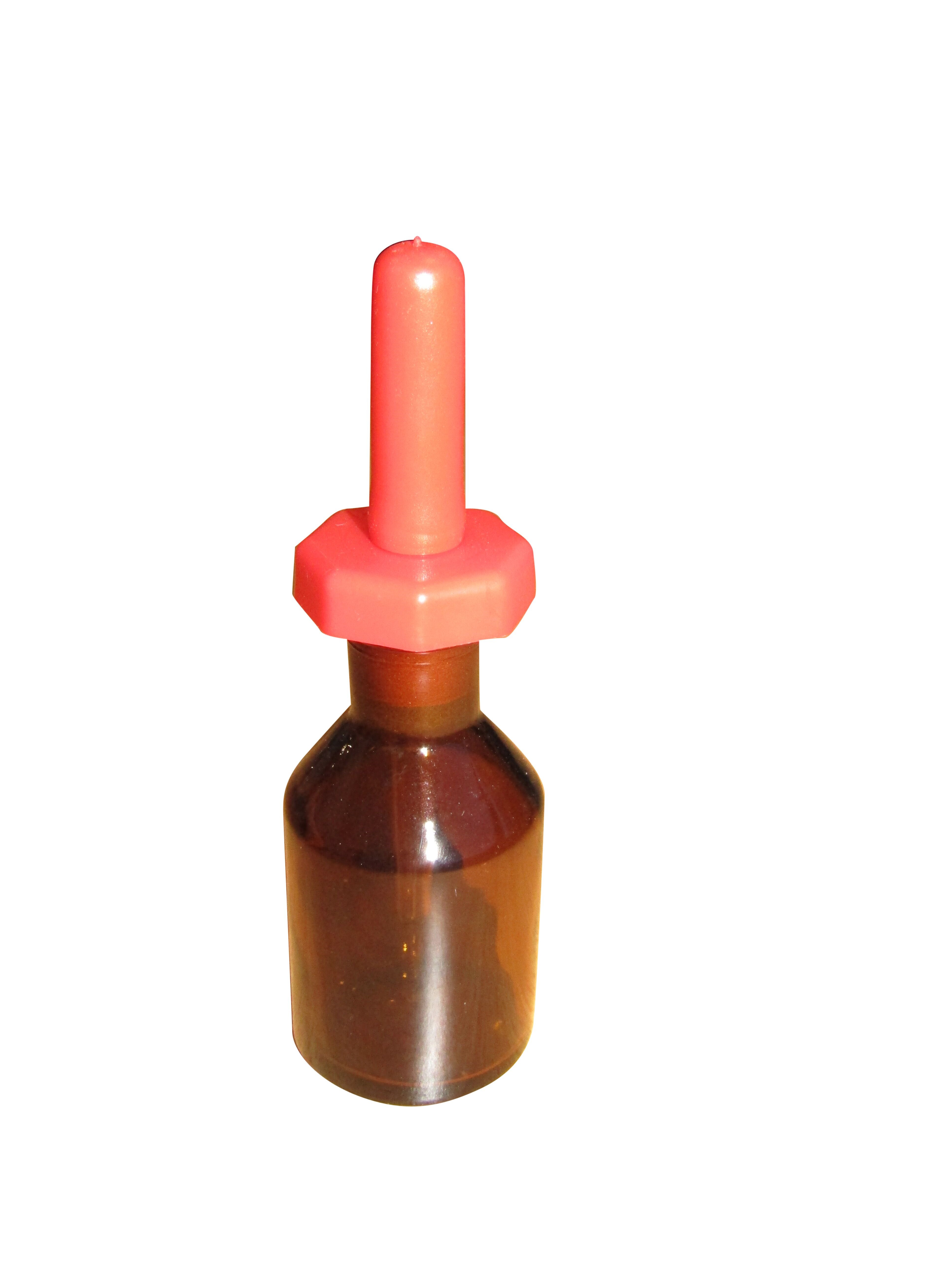 BOTTLE DROPPING AMBER GLASS  30ml WITH POLYSTOPPER