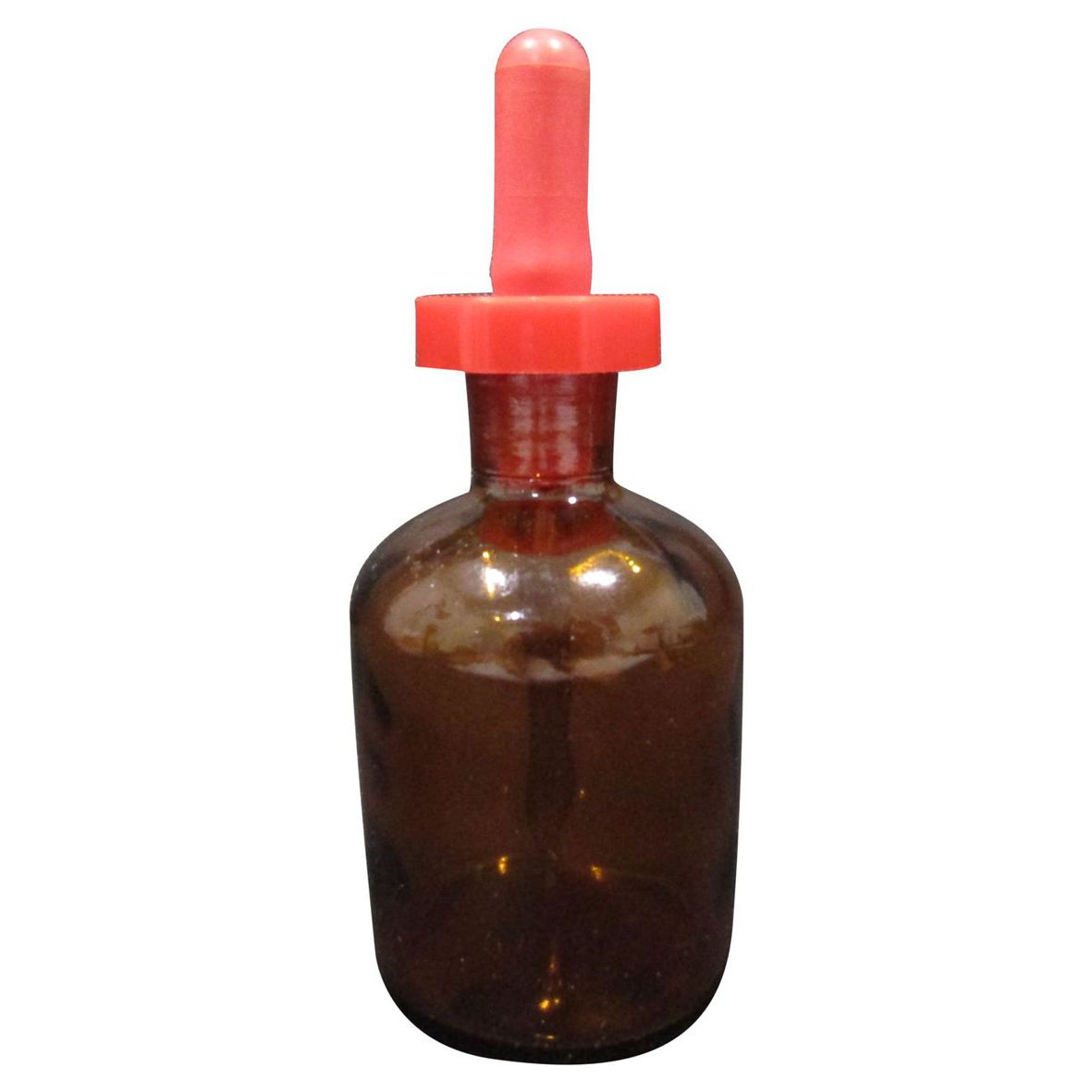 BOTTLE DROPPING AMBER GLASS 125ML WITH POLYSTOPPER