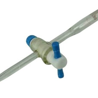 BURETTE GLASS WITH PTFE STOPCOCK  50ml