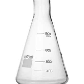 FLASK ERLENMEYER NARROW NECK GRADUATED 1000ml