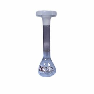 FLASK VOLUMETRIC GLASS   10ml WITH POLYSTOPPER