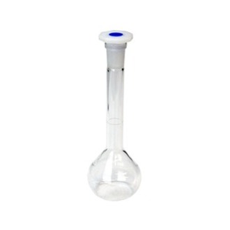 FLASK VOLUMETRIC GLASS   50ml WITH POLYSTOPPER