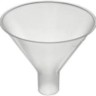 FUNNEL POWDER POLYPROPYLENE  80mmd x 30 stem length