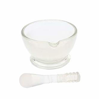 MORTAR & PESTLE GLASS   90mm id x 60mm h