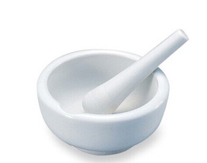 MORTAR & PESTLE PORCELAIN   60mmdx32mmh