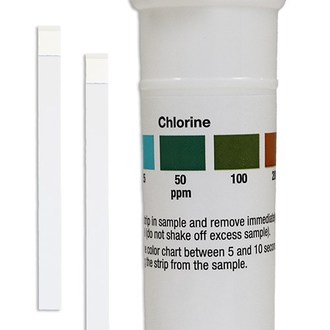 PAPER TEST CHLORINE VIAL 100 STRIPS