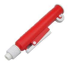 PIPETTE PUMP THUMB WHEEL 25ml RED