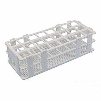 RACK TEST TUBE POLYPROPYLENE 24x25mm TUBES 3x8 ROWS WHITE