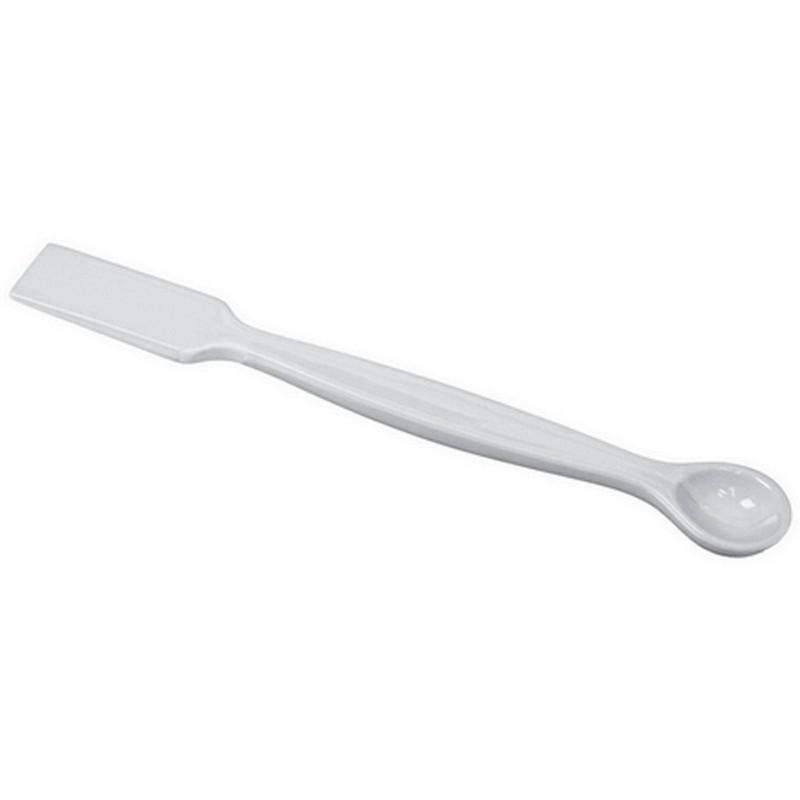 SPATULA PORCELAIN SPOON ON ONE END GLAZED 120mm