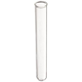 TEST TUBE BOROSILICATE GLASS WITH RIM 125 x 15mm PACK/100