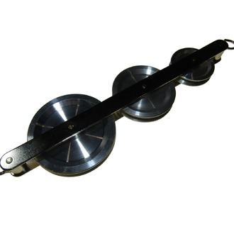 PULLEY ALUMINIUM 50mm d TRIPLE IN LINE