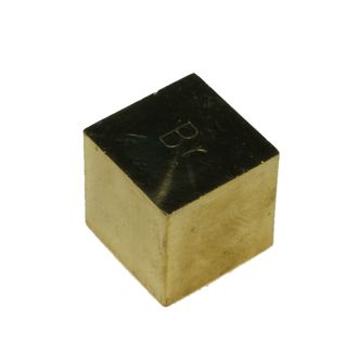 CUBE 2.0CM BRASS