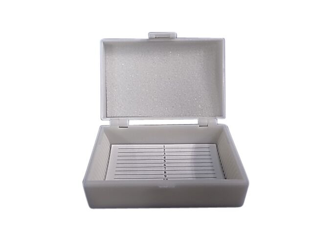 SLIDE BOX MICROSCOPE PLASTIC FITS  15 SLIDES