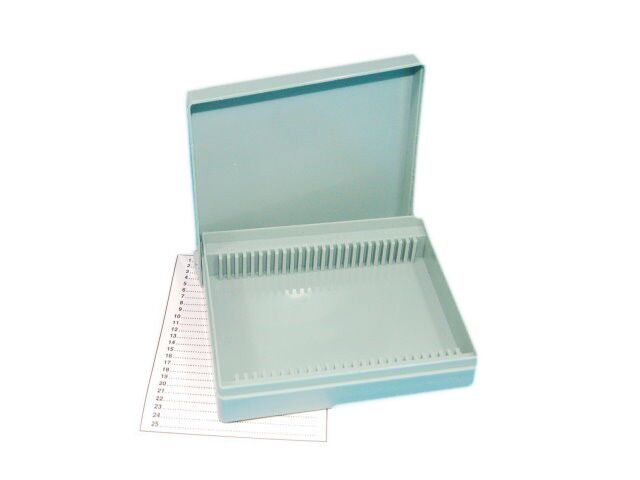 SLIDE BOX MICROSCOPE PLASTIC FITS  25 SLIDES