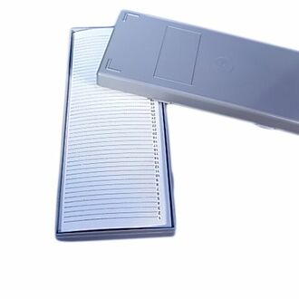 SLIDE BOX MICROSCOPE PLASTIC FITS  50 SLIDES