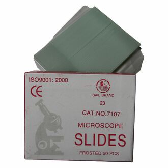 SLIDE MICROSCOPE SINGLE FROST 76x25mm 1.0-1.2mm PK50