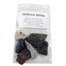 GEOLOGICAL SPECIMENS ROCKS IN A BAG IGNEOUS PACK/6