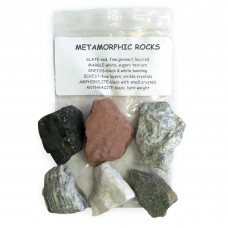 GEOLOGICAL SPECIMENS ROCKS IN A BAG METAMORPHIC PACK/6