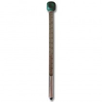 THERMOMETER SOIL GARDENERS 210mm LONG METAL CASE