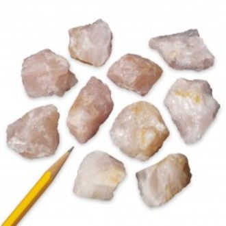 GEOLOGICAL SPECIMENS ROCK QUARTZ ROSE