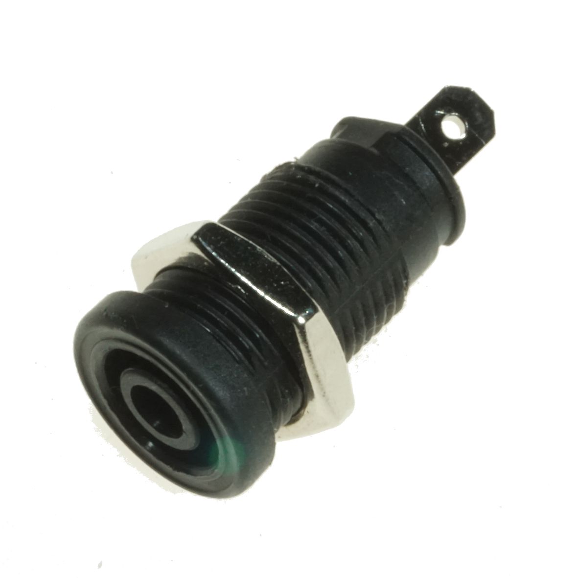 TERMINAL 4mm SAFETY SOCKET SOLDERED BLACK