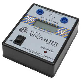 METER DIGITAL VOLTMETER LCD +/- 0-20V.AC. AUTO POWER OFF