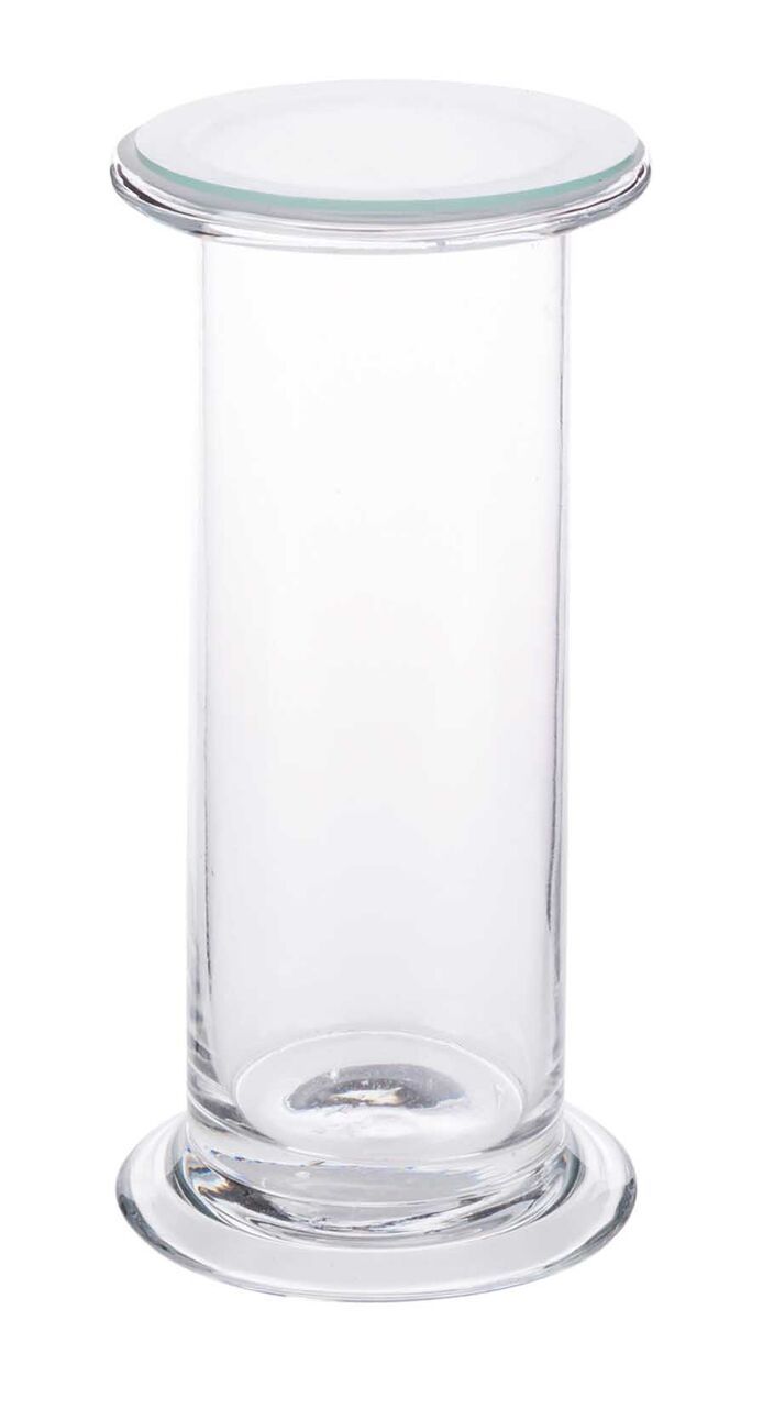 JAR GAS WITH GROUND FLANGE 20 x 5cm BOROSILICATE GLASS