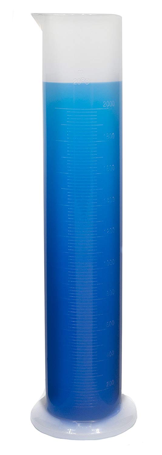 CYLINDER GRADUATED PLASTIC 2000ml