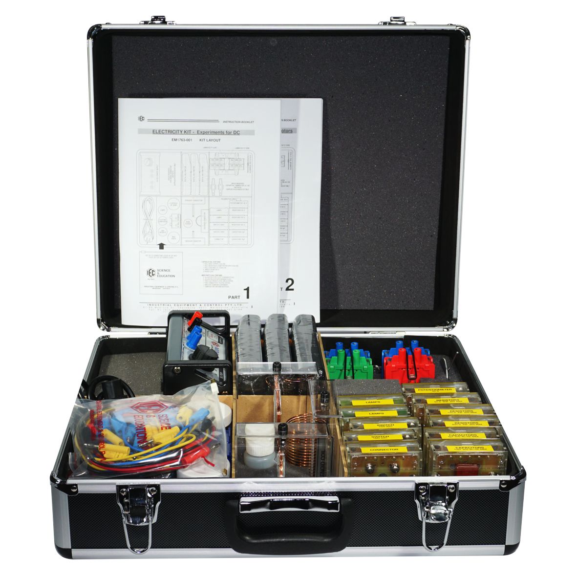 ELECTRICITY KIT ALUM CASE STD KIT IEC DEMO MAGNETIC FIELD