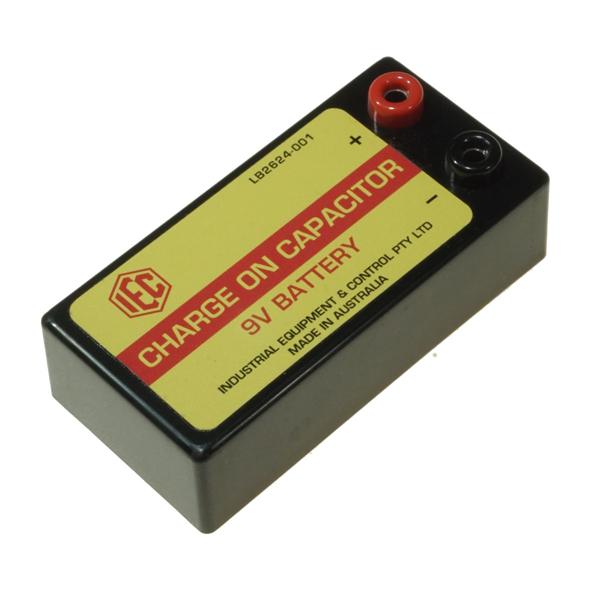 POWER SUPPLY BATTERY 9V IN CASE WITH BANANA SOCKETS