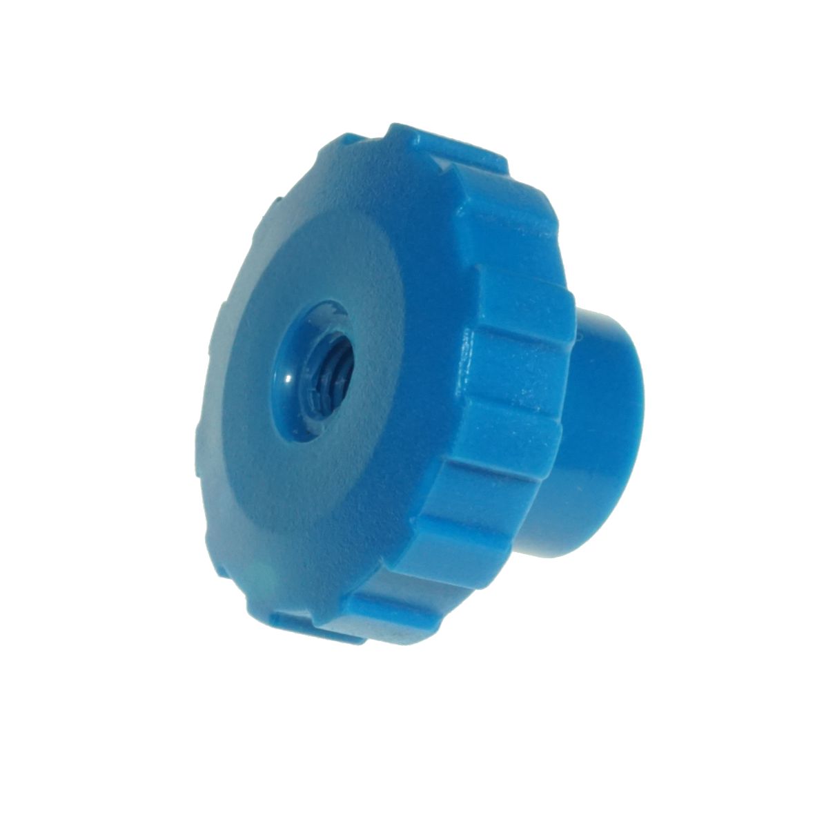 KNOB PLASTIC WATER BATH SIDE CLAMP BLUE