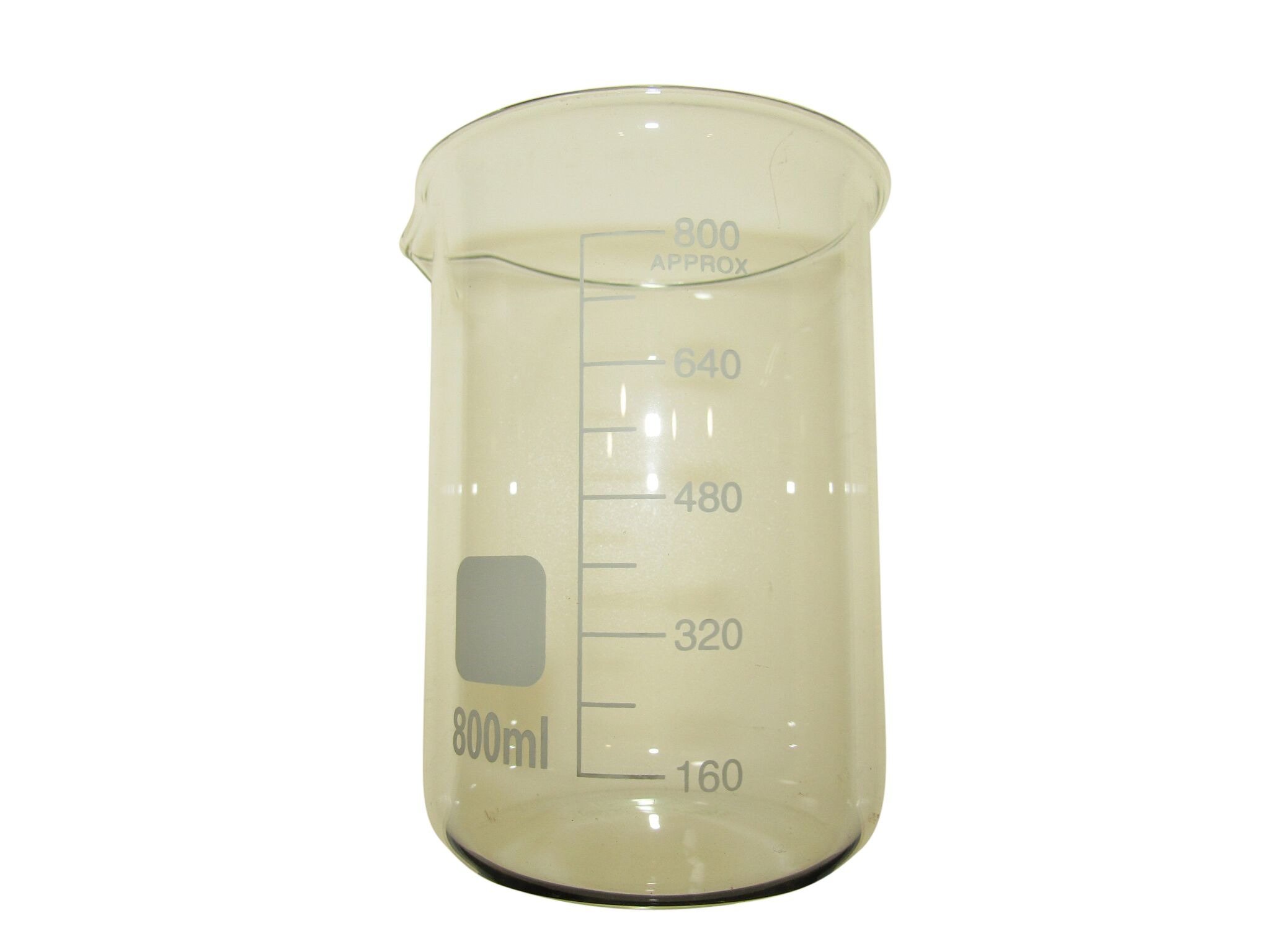 BEAKER BOROSILICATE GLASS GRADUATED 800ml