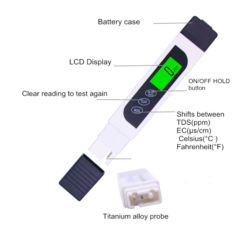 METER WATER PURITY PEN TYPE CON/TDS/TEMP 3-IN-1