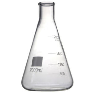 FLASK ERLENMEYER NARROW NECK GRADUATED 2000ml