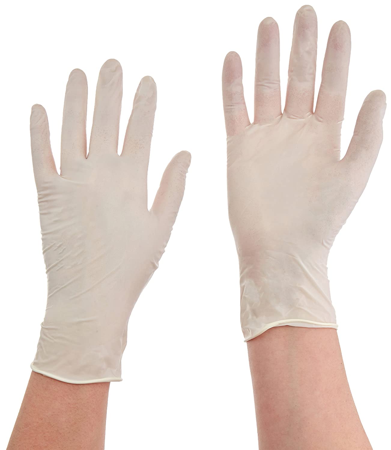 GLOVES EXAM LATEX POWDER FREE WHITE  MEDIUM