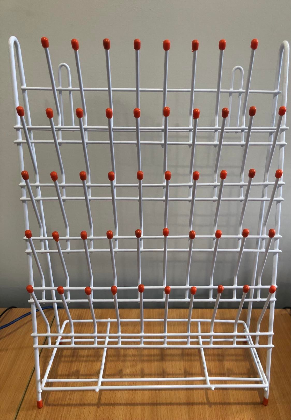 RACK DRAINING/DRYING  48 POINTS 520x560mm COATED WIRE