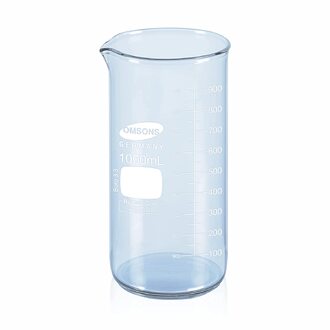 BEAKER BOROSILICATE GLASS GRADUATED 1000ML TALL FORM      OMSON BRAND