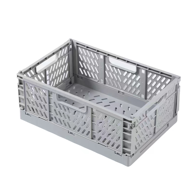 CRATE FOLDABLE 40x30x15cm GREY