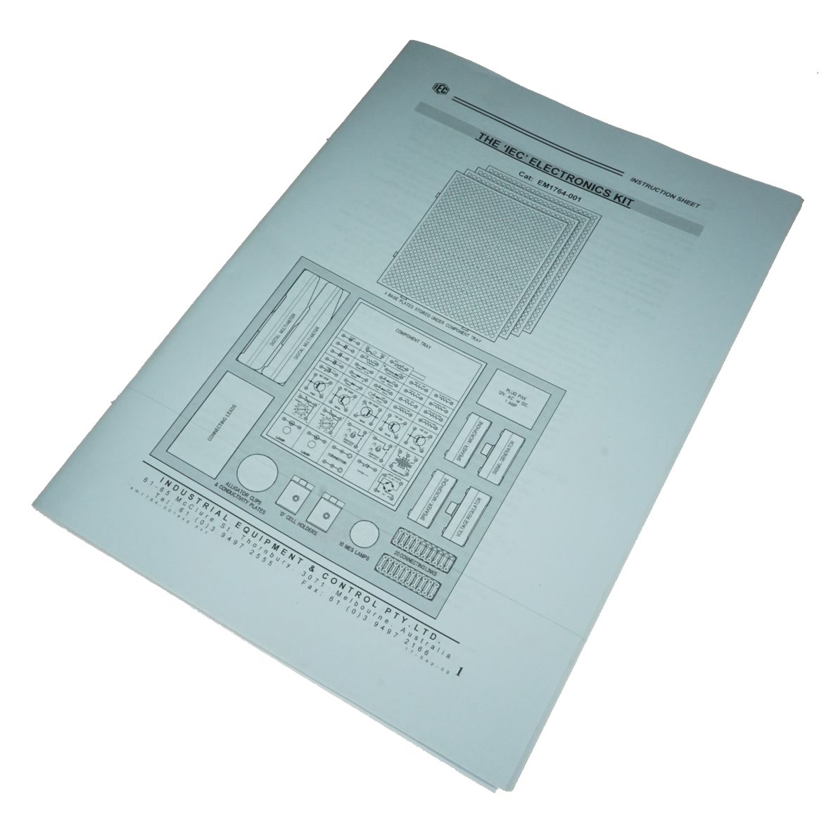 ELECTRONICS KIT EXPERIMENT MANUAL