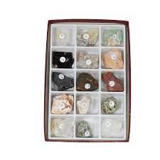 GEOLOGY SPECIMENS MINERALS STUDY KIT