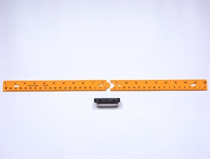 RULER PLASTIC 1 METRE HORIZONTAL SCALE WITH HANDLE MAGNETIC