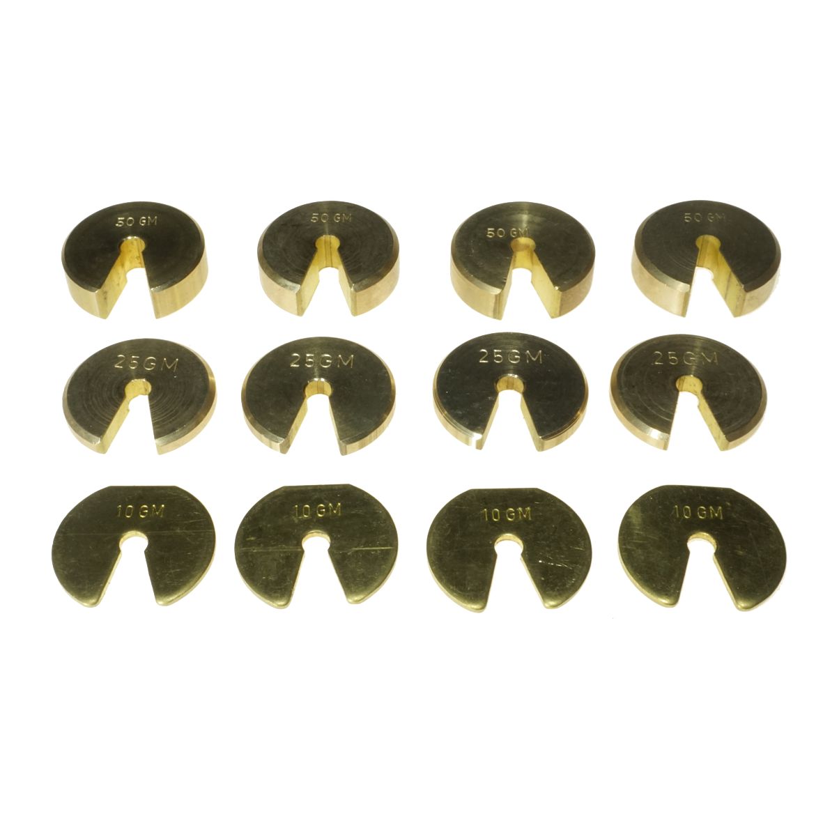 AIR TRACK WEIGHTS FOR GLIDER BRASS 4ea 50 25 10g