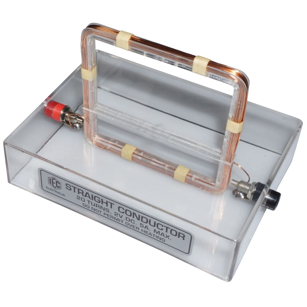 MAGNETIC FIELD DEMO RECTANGULAR COIL THRU BASE