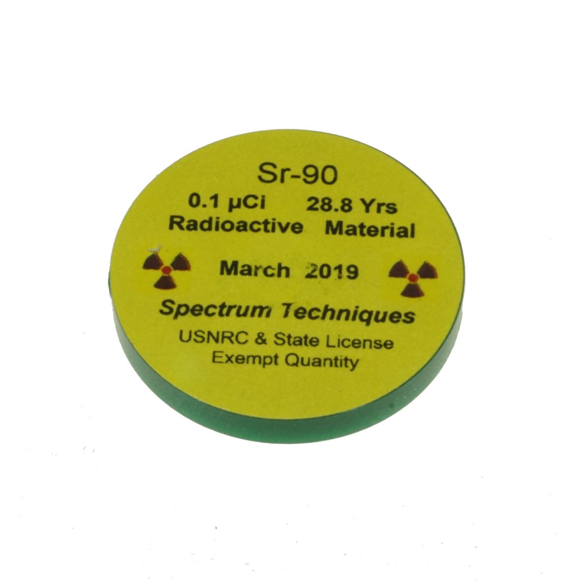 RADIOACTIVE SOURCE BETA STRONTIUM 90